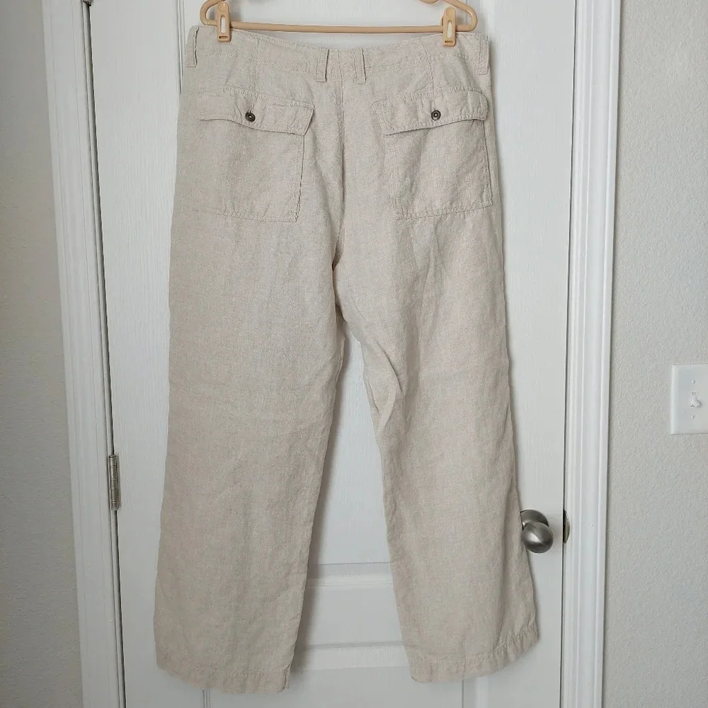 Old Navy Wide Leg Linen Pants Size‎ 36